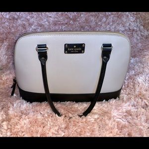 Kate Spade Medium Satchel / Cream and Black